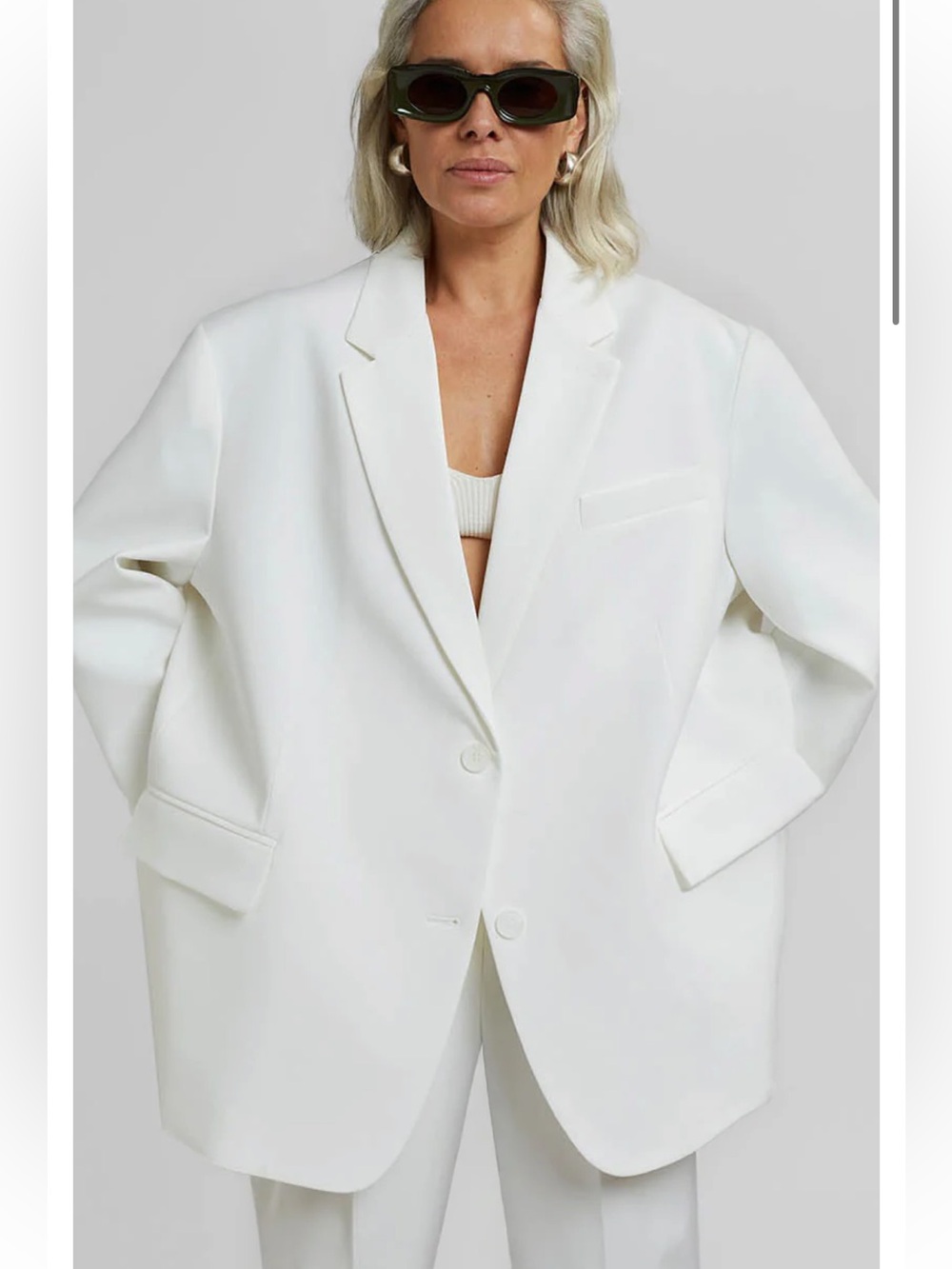 Frankie Shop Bea Blazer White New!! - Picture 1 of 7